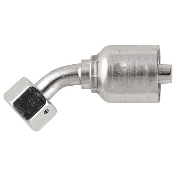 Crimp Fitting, 45 deg., 1/4