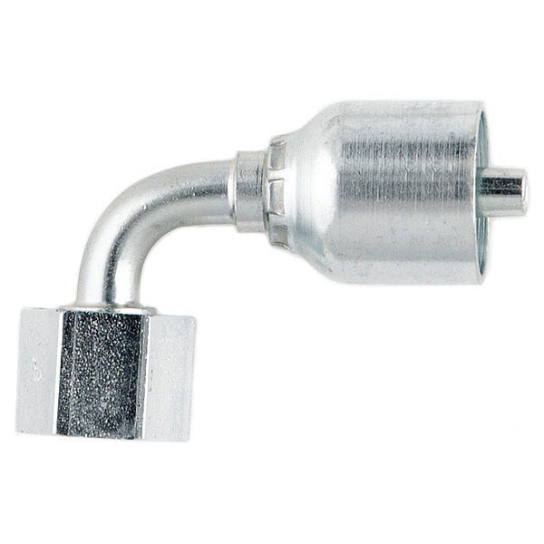 Crimp Fitting, 90 deg., 1/4