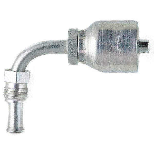 Crimp Fitting, 90 deg., 3/8