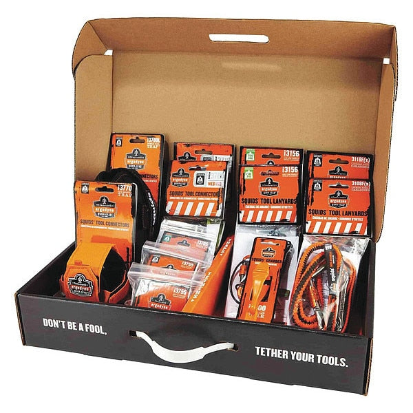 Tool Tethering Kit, Black/Green/Orange