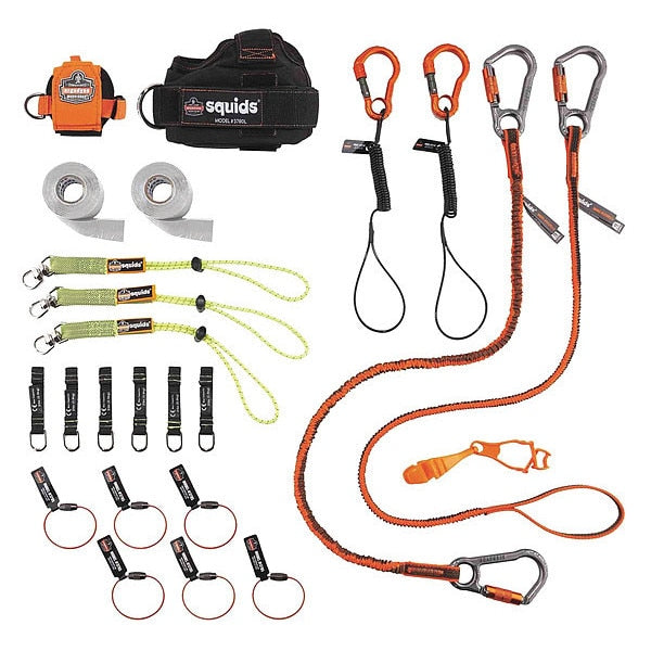 Tool Tethering Kit, Black/Green/Orange