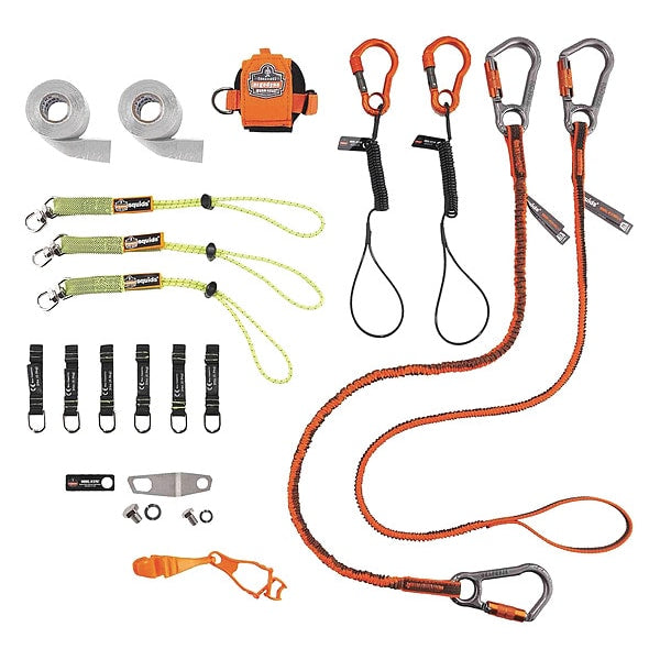 Tool Tethering Kit, Black/Green/Orange