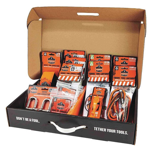 Tool Tethering Kit, Black/Green/Orange