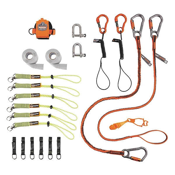 Tool Tethering Kit, Black/Green/Orange
