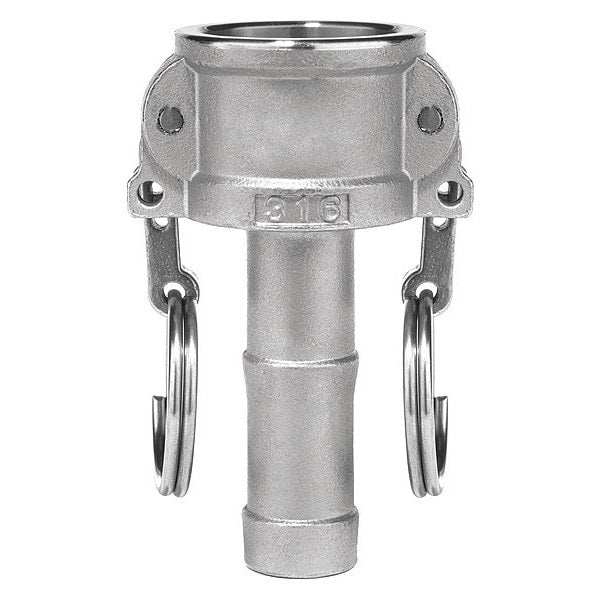 Cam and Groove Fitting, 304SS, C, 1-1/2