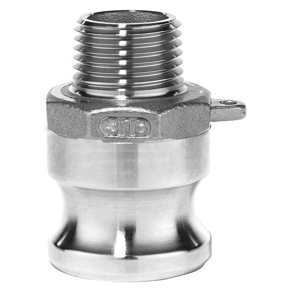 Cam and Groove Fitting, 304SS, F, 1/2