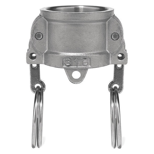 Cam and Groove Fitting, 304SS, DC, 1/2