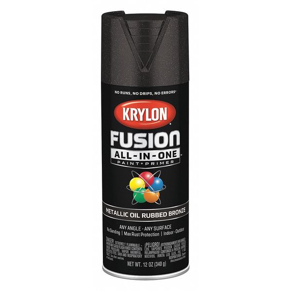 Metallic Spray Paint, Oil Rubbed Bronze, Metallic, 12 oz