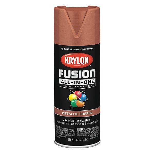 Metallic Spray Paint, Copper, Metallic, 12 oz