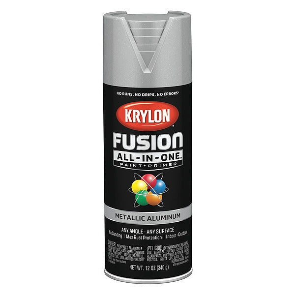 Metallic Spray Paint, Aluminum, Metallic, 12 oz