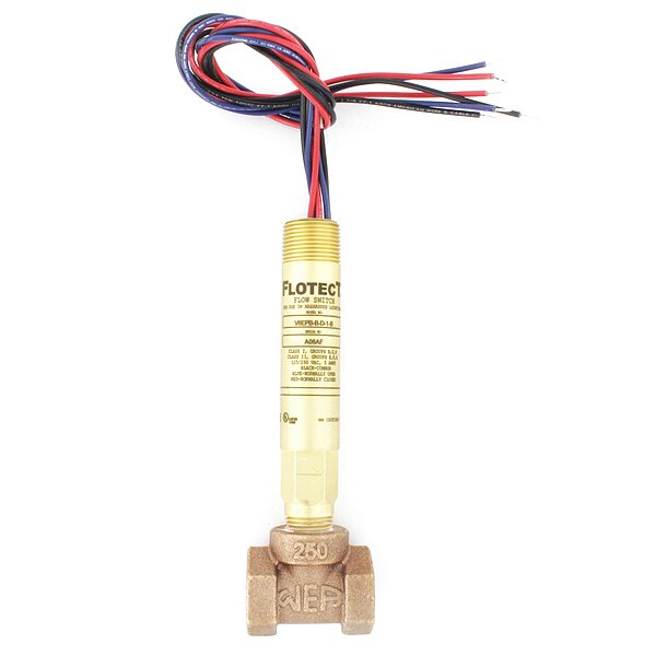 Liquid Flow Switch, DPDT, 125/250VAC