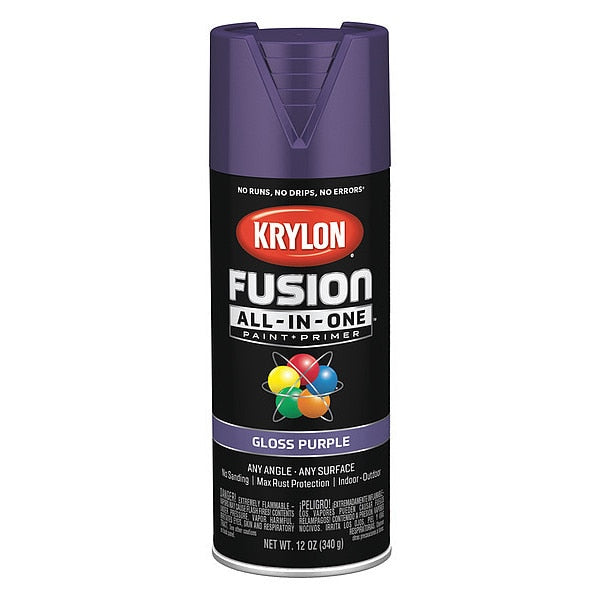 Rust Preventative Spray Paint, Purple, Gloss, 12 oz.