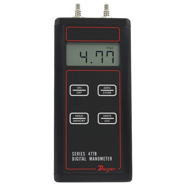 Digital Manometer, 0 in wc to 40 in wc