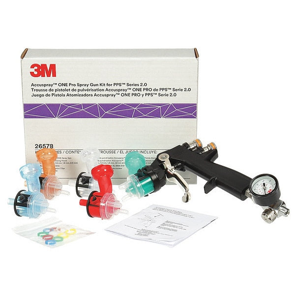 Spray Gun Kit, Pressure, 13 cfm @ 24 psi, Air Inlet: 3/8 in