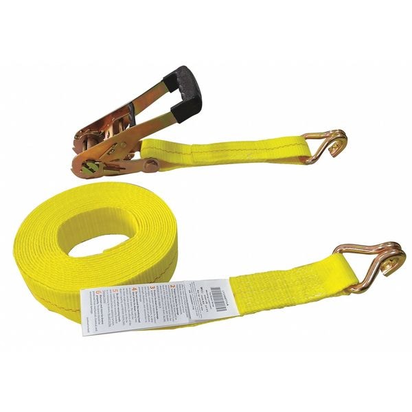 Tie Down Strap, Ratchet, 27 ft. L