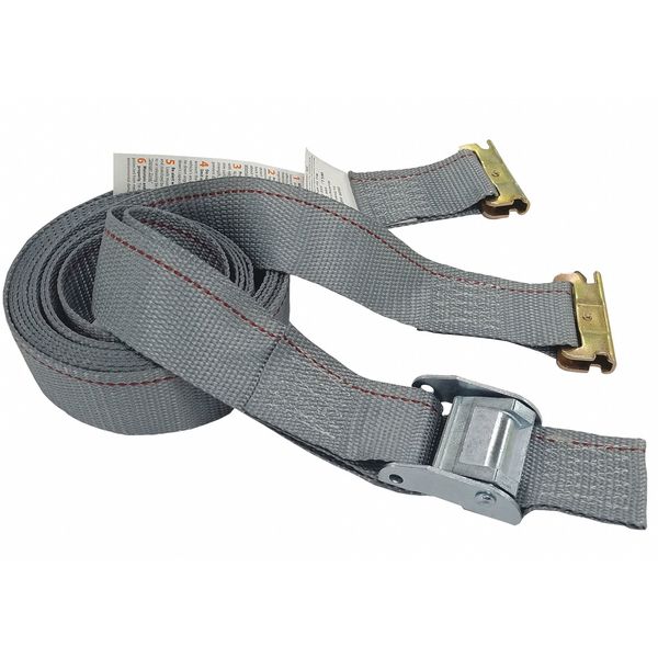 Tie Down Strap, Cam Buckle, 16 ft. L