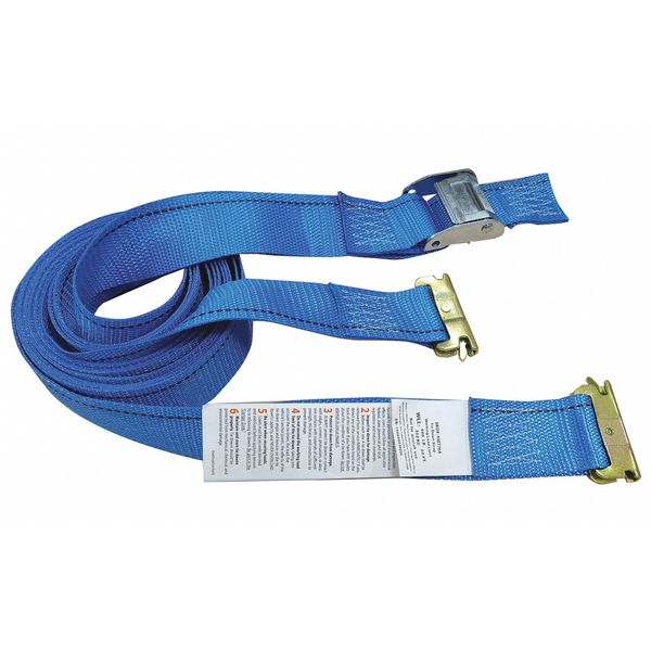 Tie Down Strap, Cam Buckle, 20 ft. L, PK7