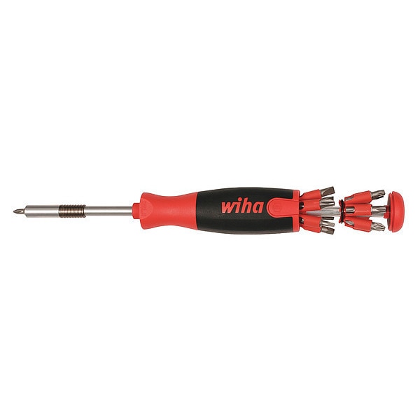 Phillips, Pozidriv(R), Robertson Square Recess, Slotted, Torx(R) Bit 9 in, Drive Size: 1/4 in