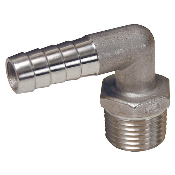 Barbed Hose Fitting, Hose ID 1/2