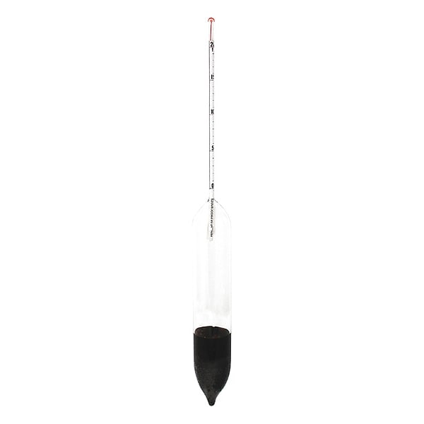 Hydrometer, Alcohol Proof Scale, Glass