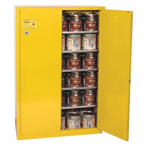 Flammable Liquid Safety Cabinet, Yellow