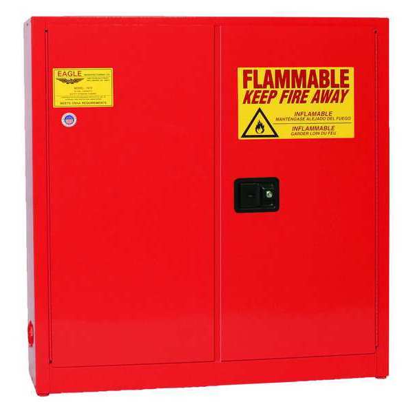 Flammable Liquid Safety Cabinet, Red