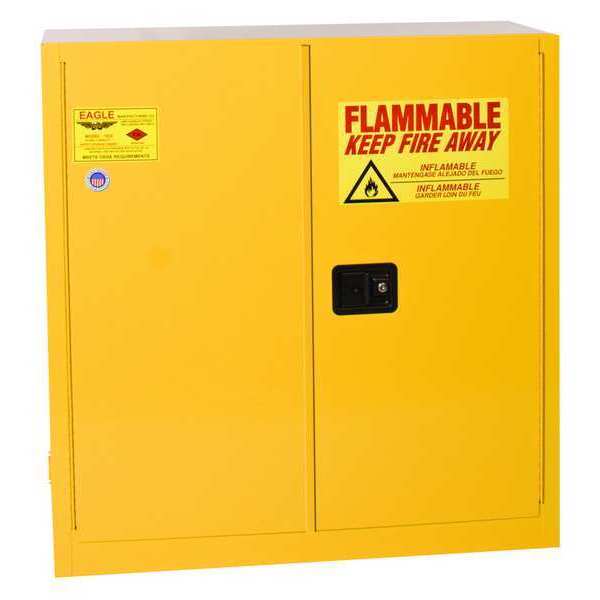 Flammable Liquid Safety Cabinet, Yellow