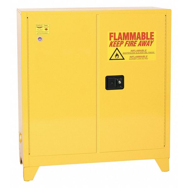 Flammable Liquid Safety Cabinet, Yellow