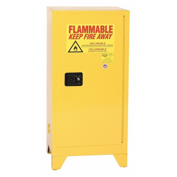 Flammable Liquid Safety Cabinet, Yellow
