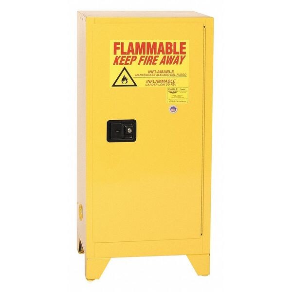 Flammable Liquid Safety Cabinet, Yellow