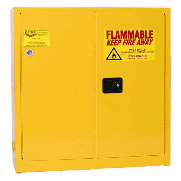 Flammable Liquid Safety Cabinet, Yellow