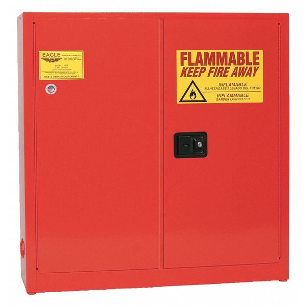 Flammable Liquid Safety Cabinet, Red