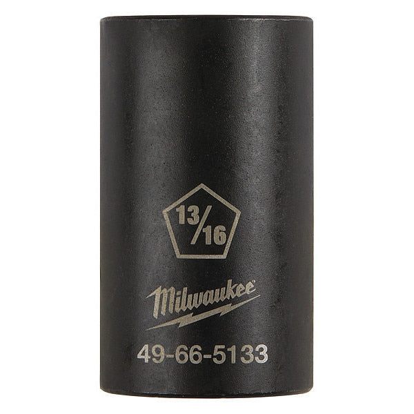 SHOCKWAVE(TM) Lineman's PentaÂ Socket, 1/2 in Drive Size, Pin Detent Hole, Black Oxide