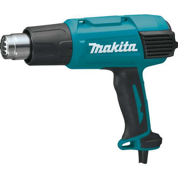Heat Gun, Electric Powered, 120V AC, Adjustable Temp. Setting, 1,800 W Watt, Pistol Handle