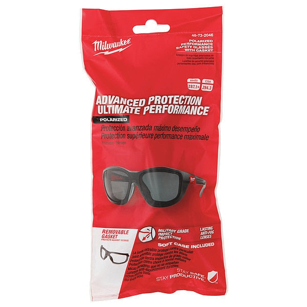 Polarized Performance Safety Glasses w/Gasket (Polybag)