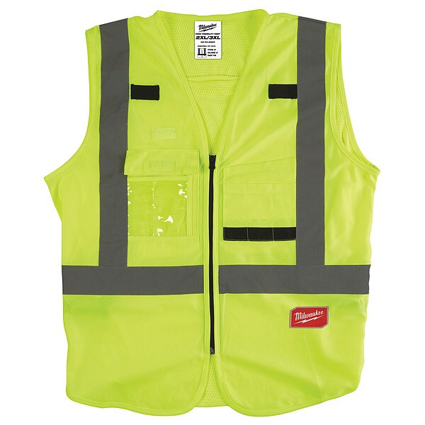 Class 2 High Visibility Yellow Safety Vest - 2XL/3XL
