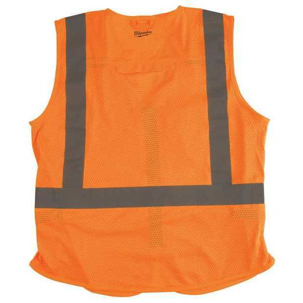 Class 2 High Visibility Orange  Safety Vest - 2XL/3XL