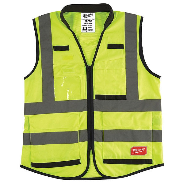 Class 2 High Visibility Yellow Performance Safety Vest - S/M