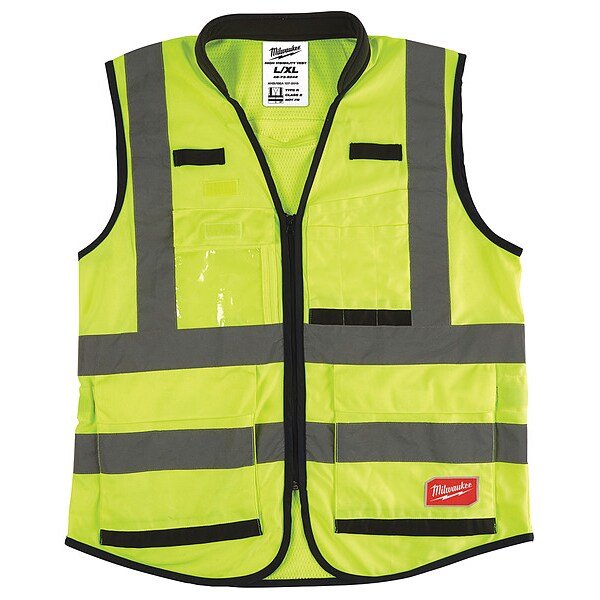 Class 2 High Visibility Yellow Performance Safety Vest - L/XL