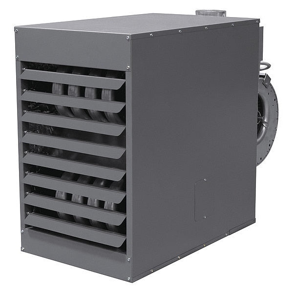 Gas Unit Heater, LP, 200,000, 2,362 cfm, Belt, Blower, 1/2 in