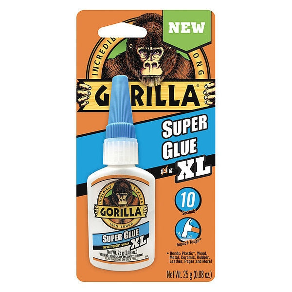 Instant Adhesive, Super Glue Series, Clear, 0.88 oz, Bottle