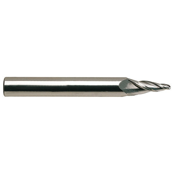 Tapered End Mill, Single End, 1/2