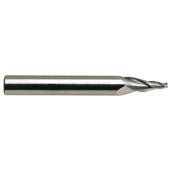 Tapered End Mill, Single End, 3/8