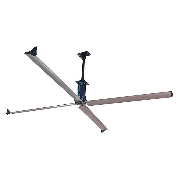 HVLS Ceiling Fan, 1, 3 Phase, 230V AC