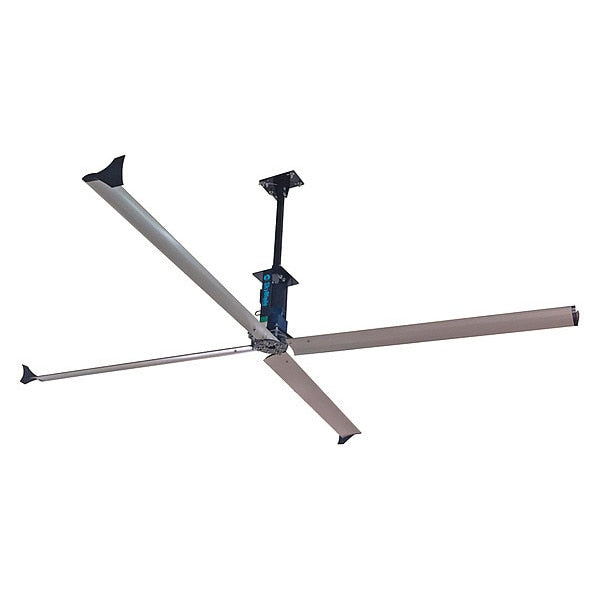 HVLS Ceiling Fan, 1, 3 Phase, 115V AC