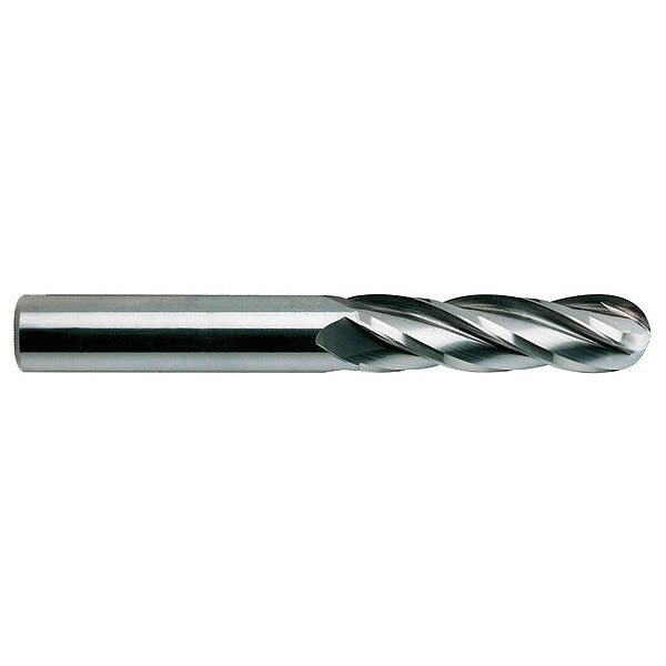 Ball End Mill, Single End, 1/8