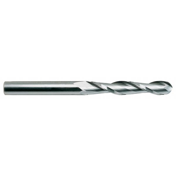 Ball End Mill, Single End, 3/16