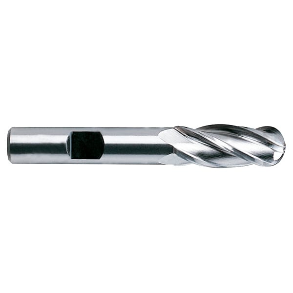 Ball End Mill, Single End, 3/16