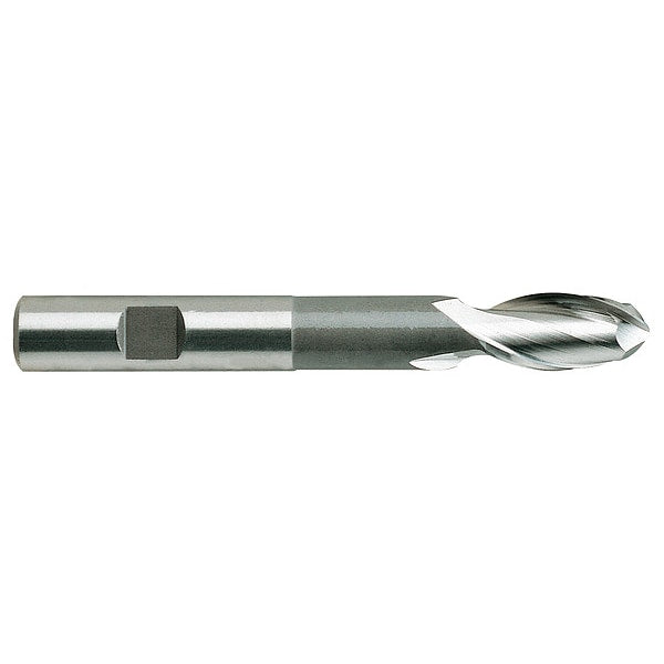 Ball End Mill, Single End, 3/8