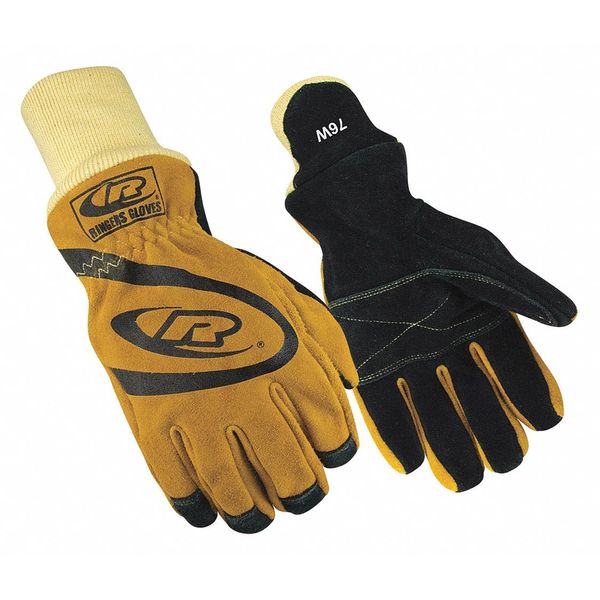 Firefighters Gloves, Wristlet Cuff, 2XL, PR